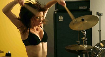  Girl Drummer on Sexy Drummer